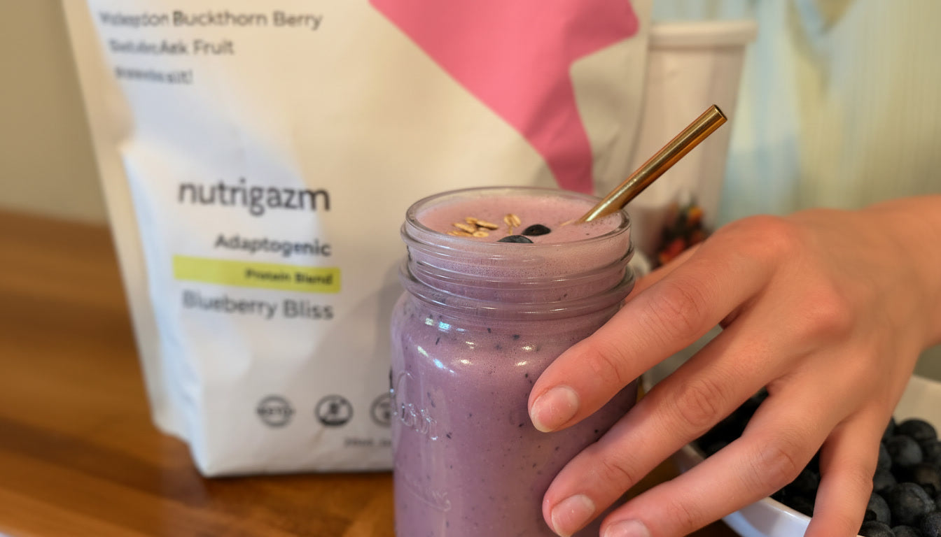 Blueberry Pie Protein Smoothie Recipe