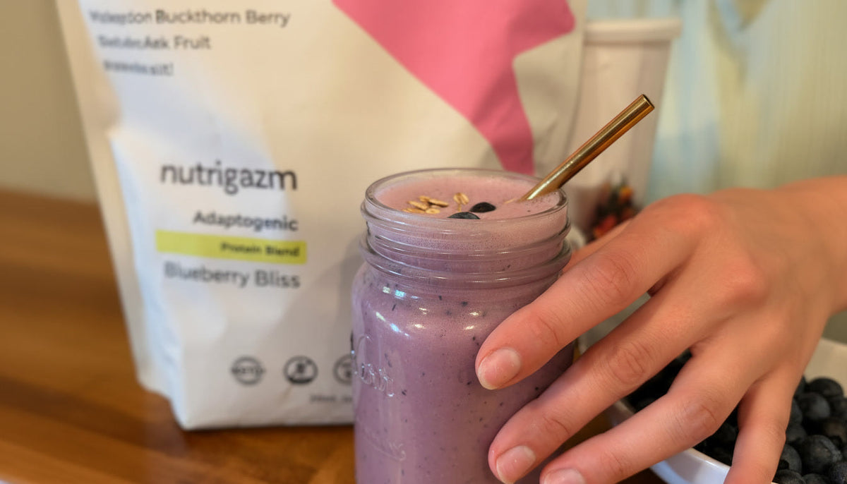 Blueberry Pie Protein Smoothie Recipe