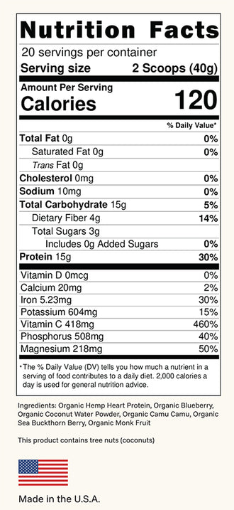 Adaptogenic Protein Blend (Blueberry Bliss)