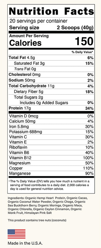 Adaptogenic Superfood Protein Blend (Dark Chocolate)
