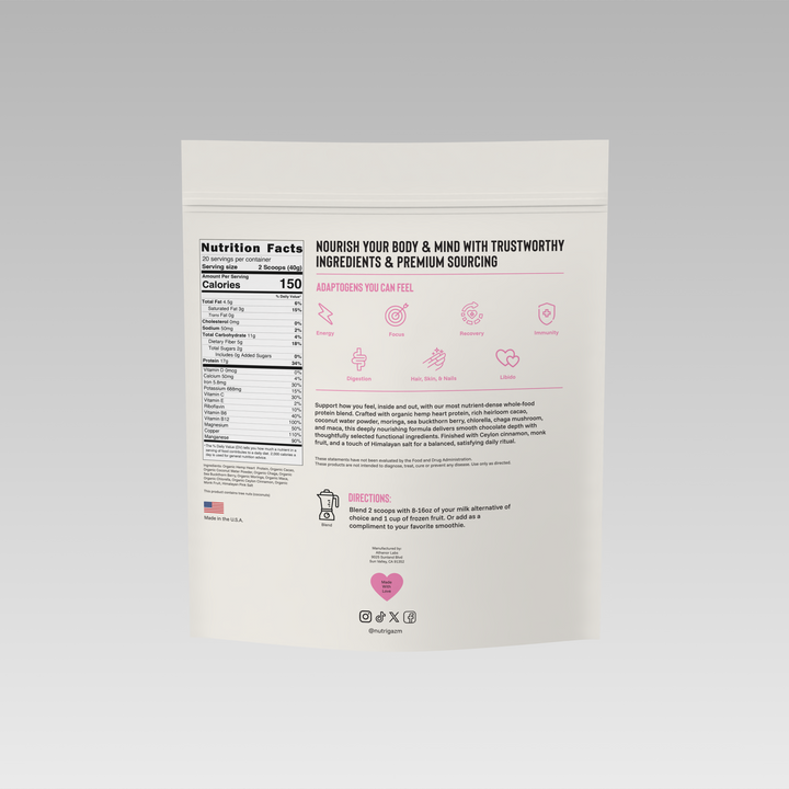 Adaptogenic Superfood Protein Blend (Dark Chocolate)