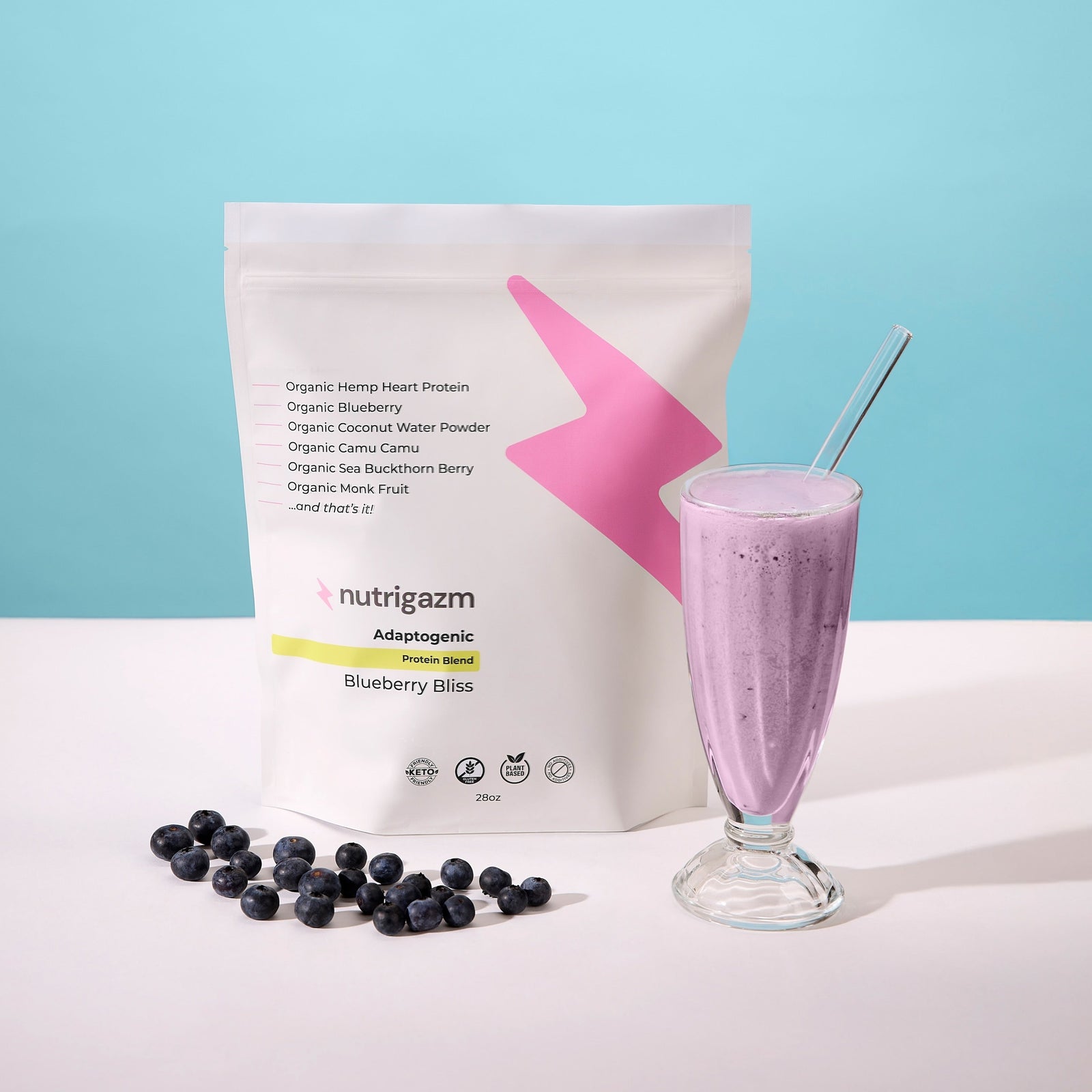 Adaptogenic Protein Blend (Blueberry Bliss)