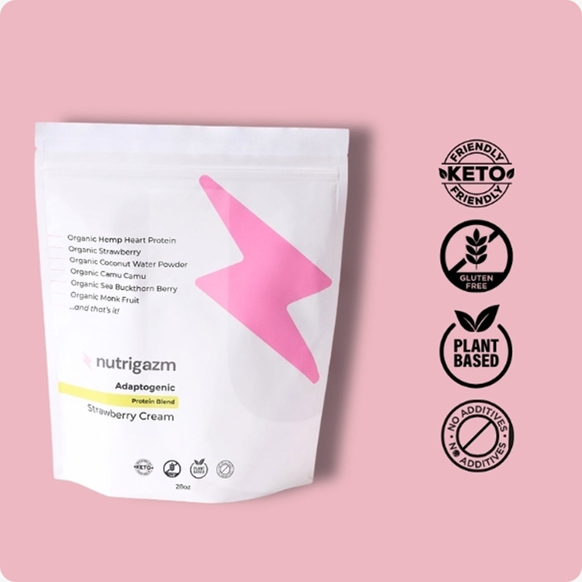 Adaptogenic Protein Blend (Strawberry Cream)